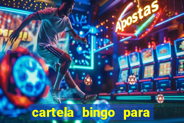 cartela bingo para cha de cozinha imprimir gratis